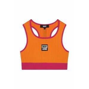 Dětská sportovní podprsenka Dkny oranžová barva