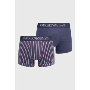 Boxerky Emporio Armani Underwear 2-pack pánské, tmavomodrá barva