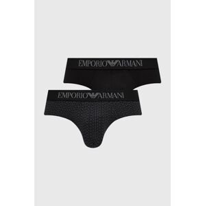 Spodní prádlo Emporio Armani Underwear 2-pack pánské, černá barva
