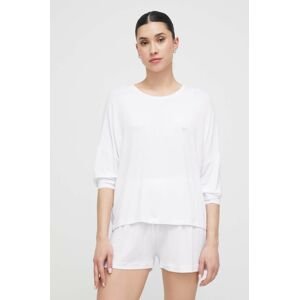 Tričko s dlouhým rukávem Emporio Armani Underwear bílá barva