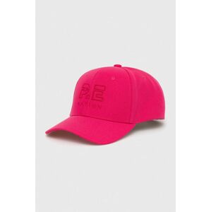 Kšiltovka P.E Nation růžová barva, s aplikací