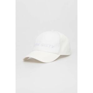 Bavlněná baseballová čepice Miss Sixty bílá barva, s aplikací