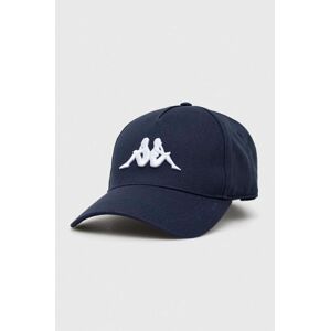Bavlněná baseballová čepice Kappa tmavomodrá barva, s aplikací