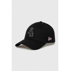 Bavlněná baseballová čepice New Era černá barva, s aplikací, CHICAGO WHITE SOX
