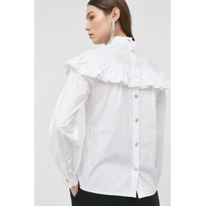 Bavlněné tričko Custommade bílá barva, regular