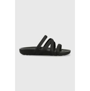 Pantofle Crocs Splash Strappy Sandal dámské, černá barva, 208217