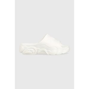 Pantofle Buffalo Cld Slide dámské, bílá barva, na platformě, 1622261
