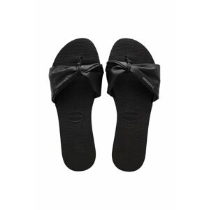 Pantofle Havaianas YOU ST TROPEZ dámské, černá barva, 4147973.0090