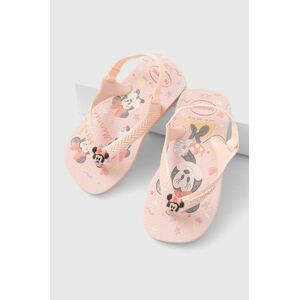 Dětské sandály Havaianas DISNEY CLASSICS růžová barva