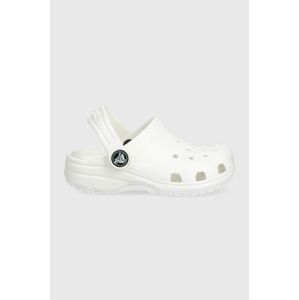 Dětské pantofle Crocs Classic Clog bílá barva