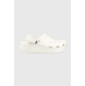 Pantofle Crocs Classic Hiker Clog pánské, bílá barva, 206772