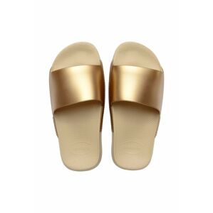 Pantofle Havaianas SLIDE CLASSIC zlatá barva, 4147131.0154