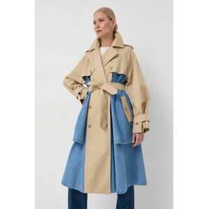 Trench kabát Weekend Max Mara dámský, béžová barva, přechodný, oversize