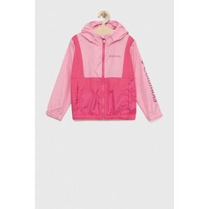 Dětská bunda Columbia Lily Basin Jacket růžová barva