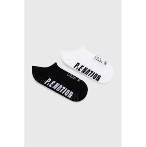 Ponožky P.E Nation 2-pack dámské, bílá barva
