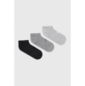 Ponožky 4F 3-pack dámské, šedá barva