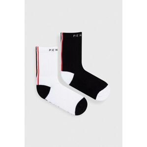 Ponožky P.E Nation 2-pack dámské, černá barva