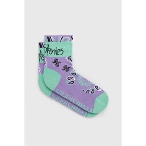 Ponožky Femi Stories dámské, fialová barva