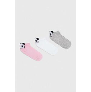 Dětské ponožky OVS 3-pack růžová barva