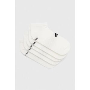 Ponožky 4F 5-pack pánské, bílá barva