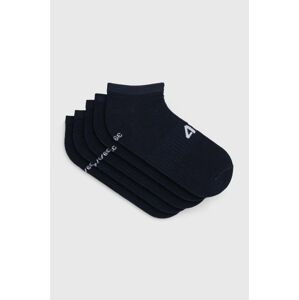 Ponožky 4F 5-pack pánské, tmavomodrá barva