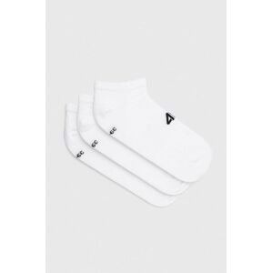 Ponožky 4F 3-pack pánské, bílá barva