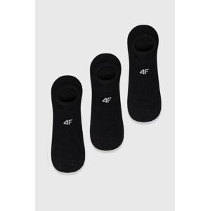 Ponožky 4F 3-pack pánské, černá barva