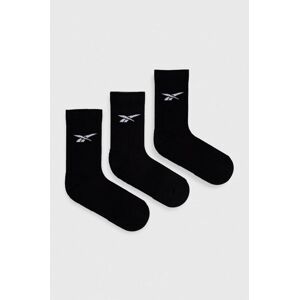 Ponožky Reebok Classic 3-pack černá barva