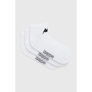 Ponožky Kappa 3-pack bílá barva