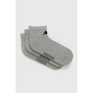 Ponožky Kappa 3-pack šedá barva