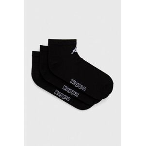 Ponožky Kappa 3-pack černá barva