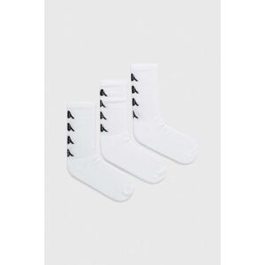 Ponožky Kappa 3-pack bílá barva