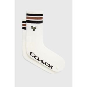 Ponožky Coach béžová barva