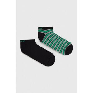 Ponožky Levi's 2-pack zelená barva