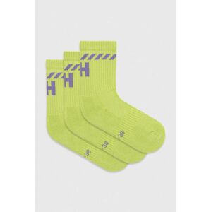 Ponožky Helly Hansen 3-pack zelená barva