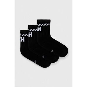 Ponožky Helly Hansen 3-pack černá barva