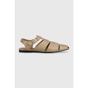 Kožené sandály Vagabond Shoemakers WIOLETTA dámské, béžová barva, 5501.101.09