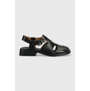 Kožené sandály Camper Dana dámské, černá barva, K201489.001