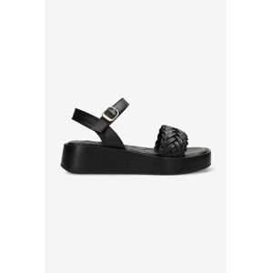 Sandály Mexx Lily dámské, černá barva, na platformě, MXBN008103W