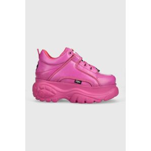 Kožené sneakers boty Buffalo 1339-14 2.0 růžová barva, 1533298