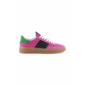 Kožené sneakers boty Kennel & Schmenger Drift růžová barva, 91-15080