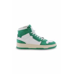 Kožené sneakers boty Kennel & Schmenger Drift zelená barva, 91-15040