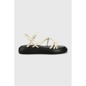 Kožené sandály Vagabond Shoemakers Blenda dámské, béžová barva, 5519-801-02