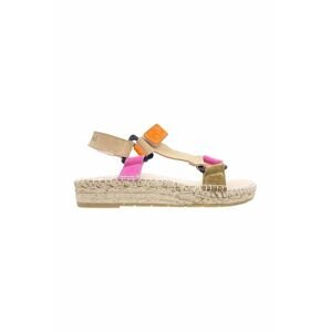Semišové sandály Manebi Hiking dámské, béžová barva, O 9.0 JH