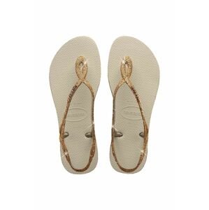 Sandály Havaianas LUNA SPARKLE dámské, zlatá barva, 4148065.0121