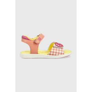 Dětské kožené sandály Agatha Ruiz de la Prada růžová barva