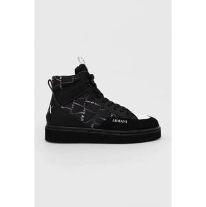 Sneakers boty Armani Exchange černá barva, XUZ043 XV640 S277