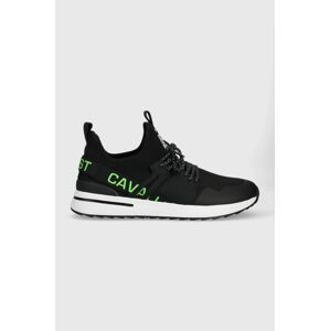 Sneakers boty Just Cavalli černá barva, 74QB3SD3