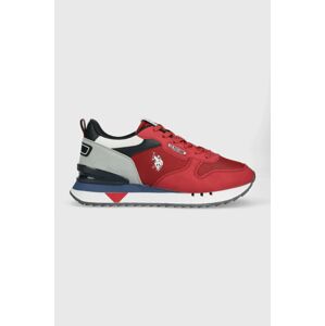Sneakers boty U.S. Polo Assn. BUZZY červená barva, BUZZY001M
