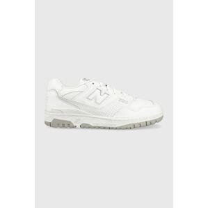 Kožené sneakers boty New Balance 550 White Grey BB550PB1 bílá barva, BB550PB1